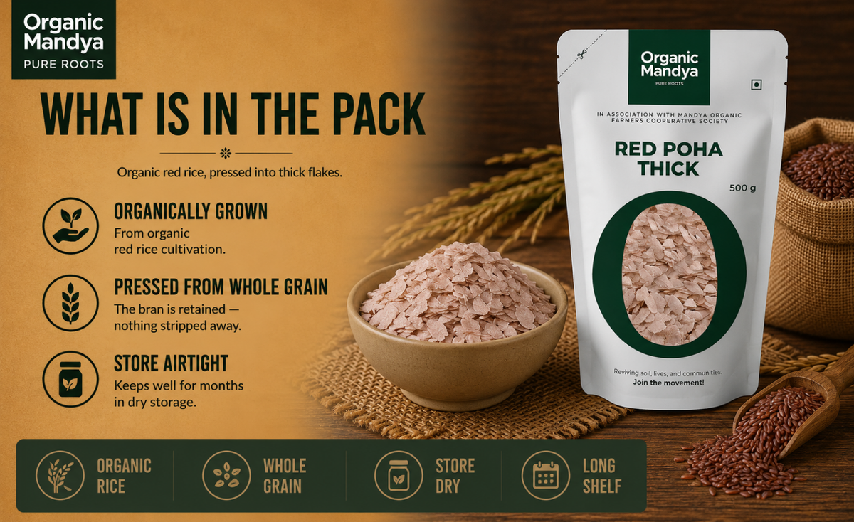 storage - red - poha - thick