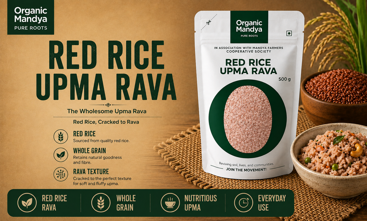 Red rice upma rava
