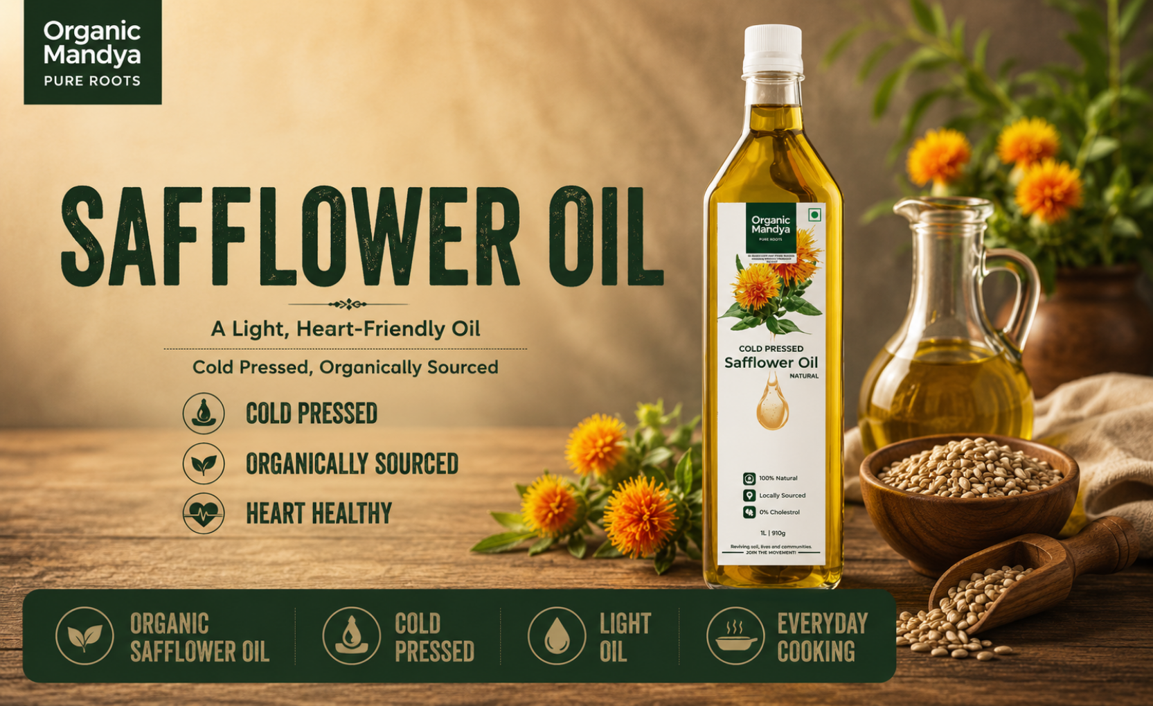 Organic - safflower - oil