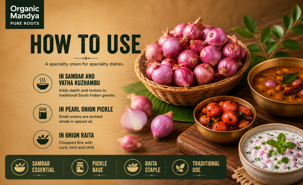 usage - sambar - onion - raj