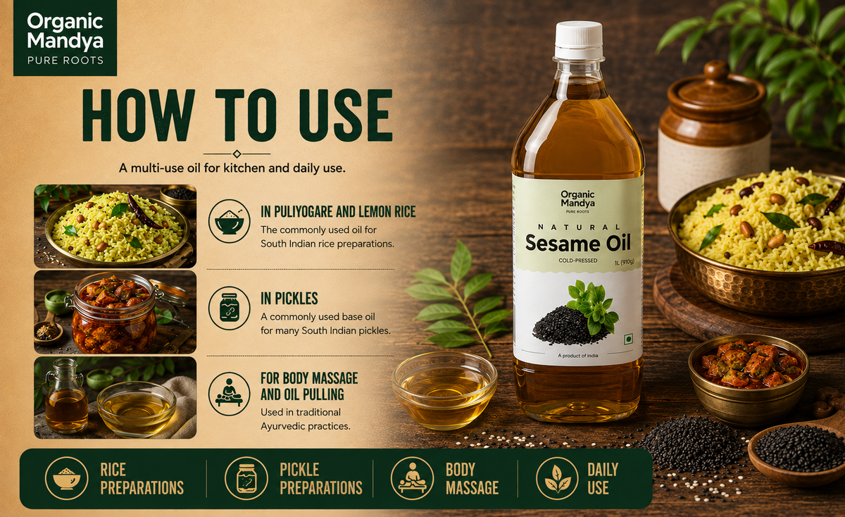 daily usage sesame oil