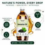 Cold Pressed Black Sesame Oil (Til / Gingelly / Nallennai)