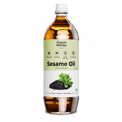 Cold Pressed Black Sesame Oil (Til / Gingelly / Nallennai)