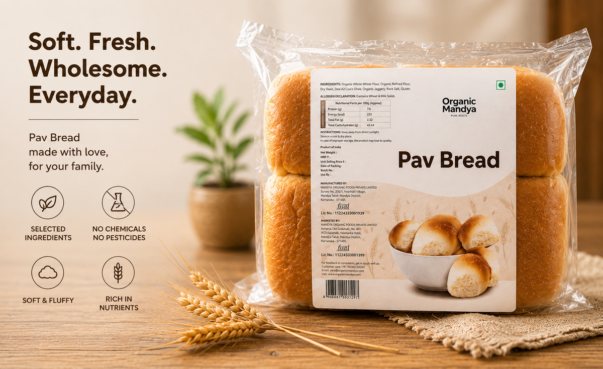 Fresh bread rolls package
