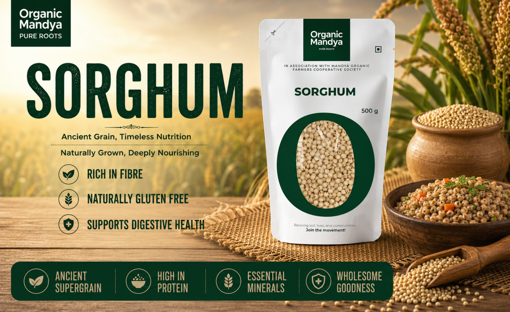 wholesome - sorghum - 500 - gm