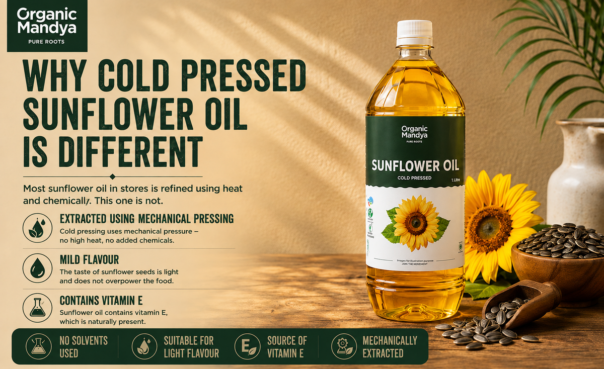 sunflower oil clod pressed