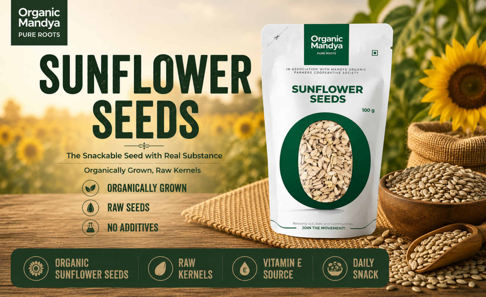 raw - sunflower - seeds - 100 - gm