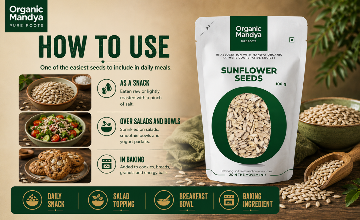 usage - sunflower - seeds - 100 - gm