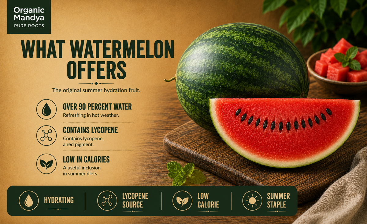 Ripe watermelon fruit
