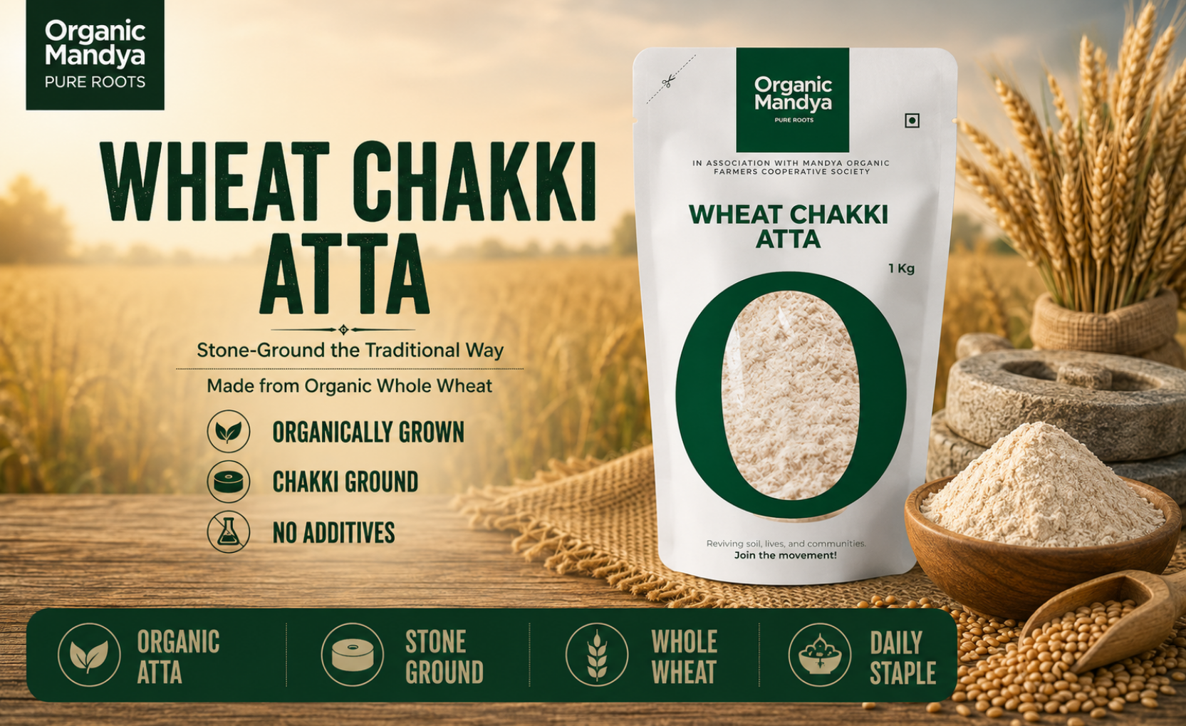 organic - wheat - chakki - atta