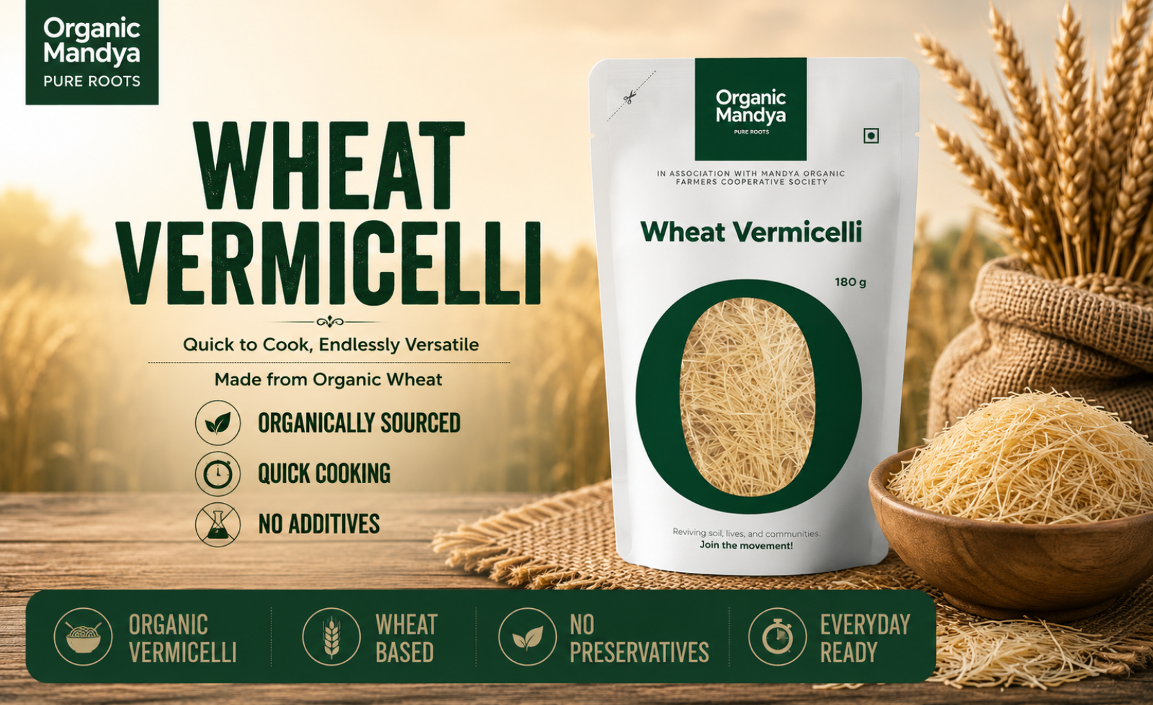 organic - wheat - vermicelli