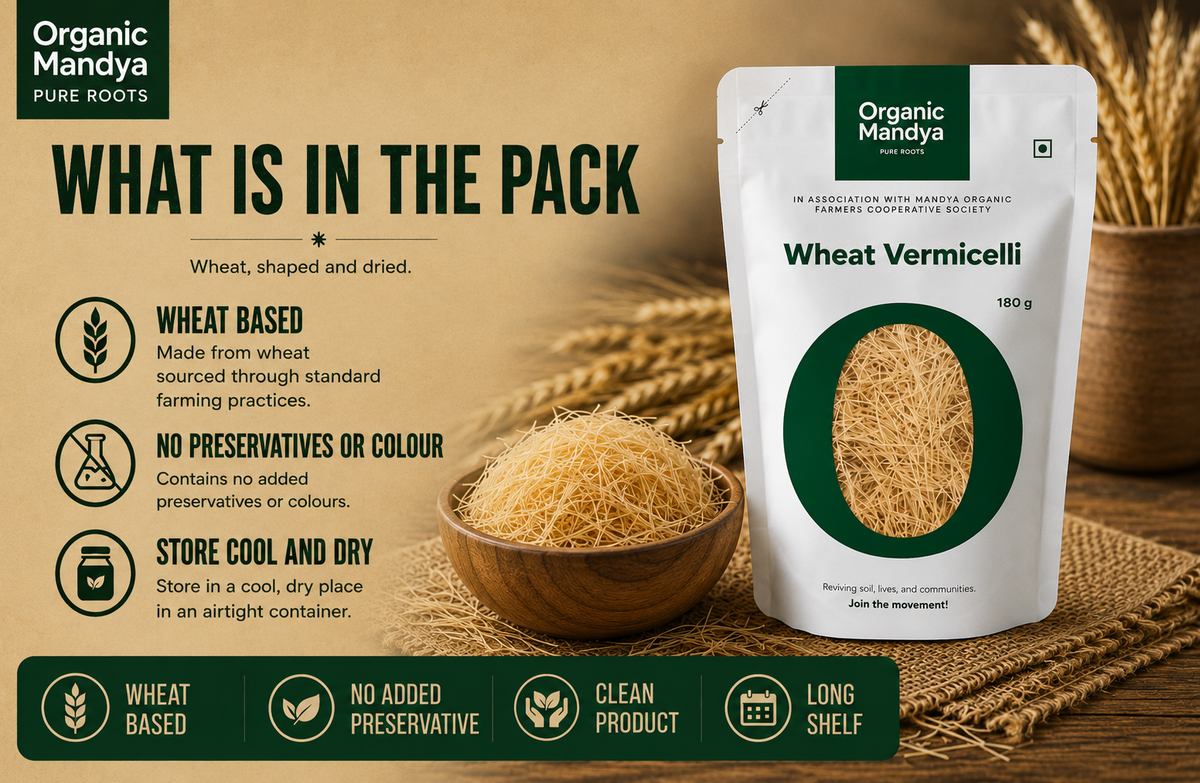 Organic Mandya wheat vermicelli