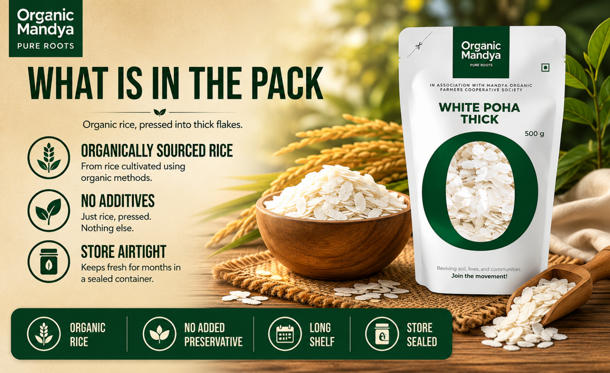 storage - white - poha - thick - 500 - gm