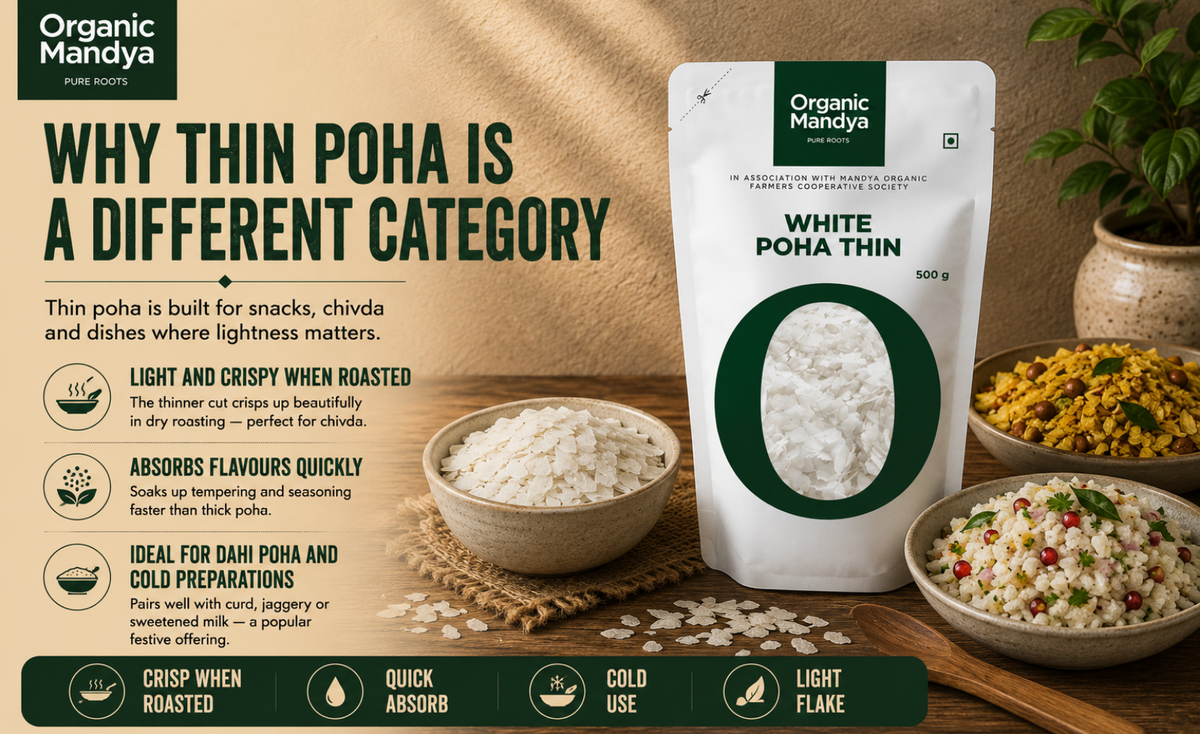quick - white - poha - thin - 500 - gm