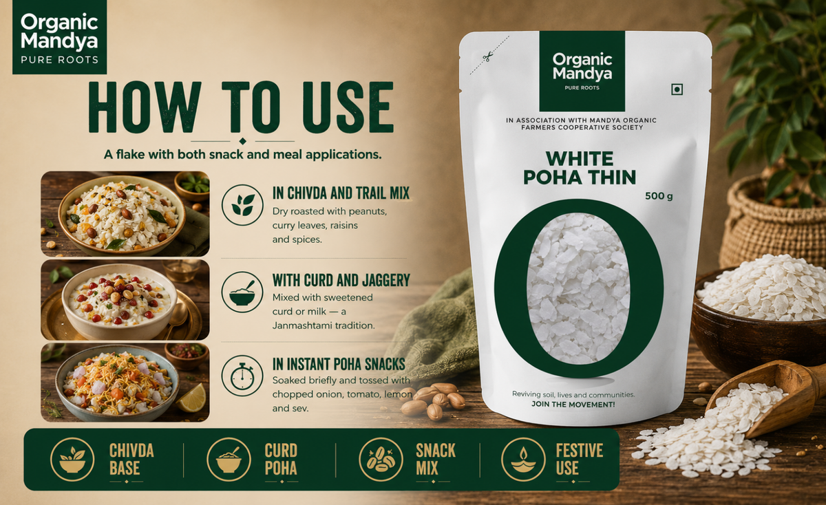 usage - white - poha - thin - 500 - gm