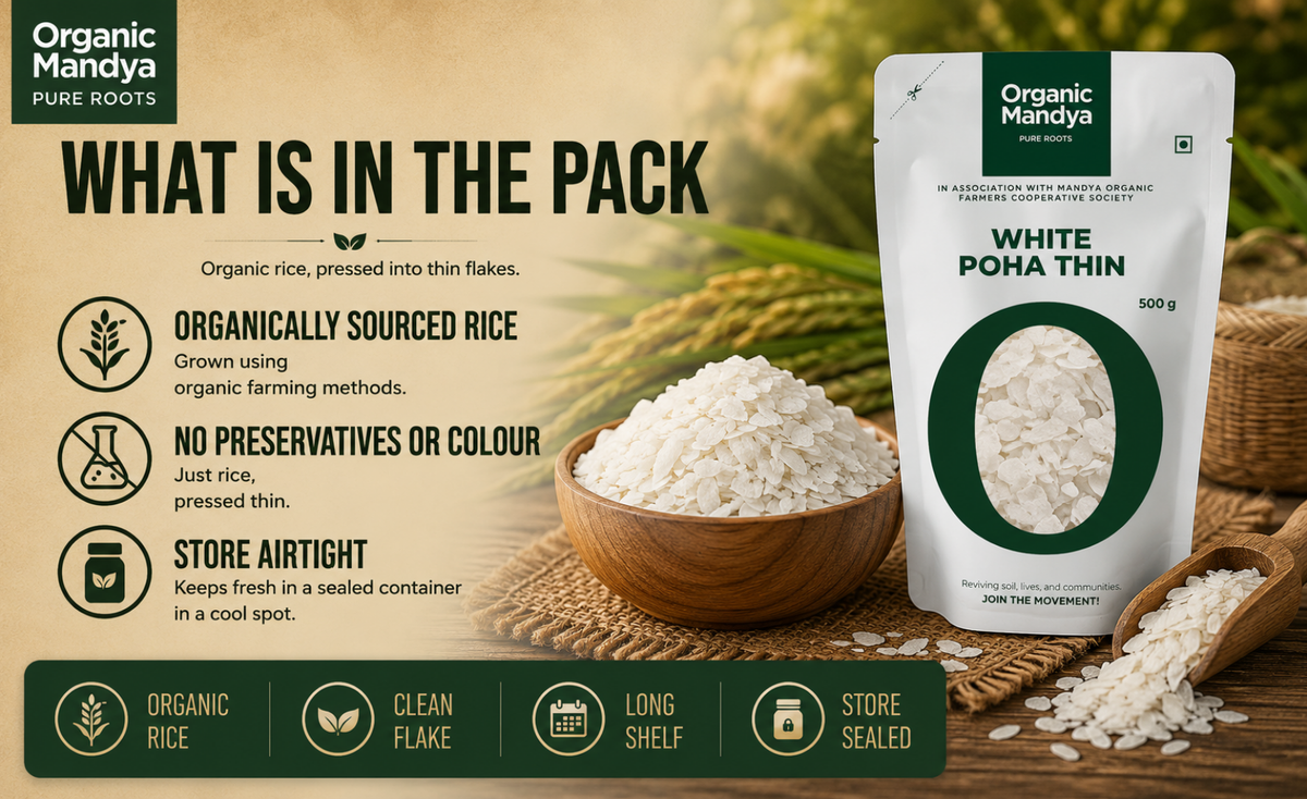 storage - white - poha - thin - 500 - gm