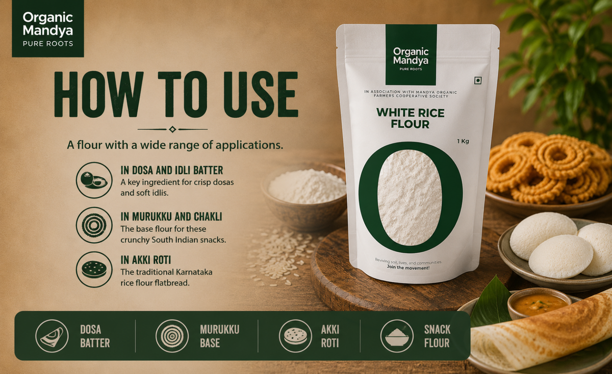 usage - white - rice - flour - 1kg