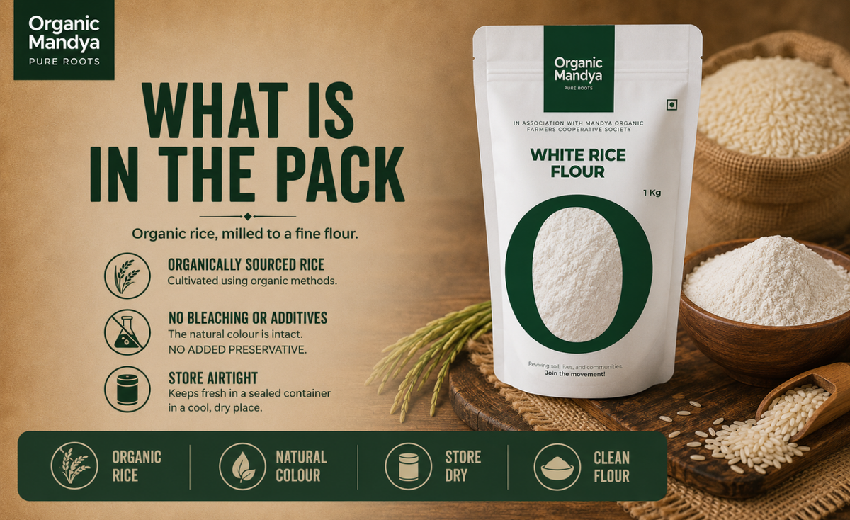 storage - white - rice - flour - 1kg