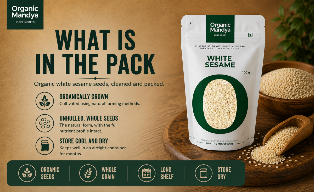 storage - white - sesame - 100 - gm