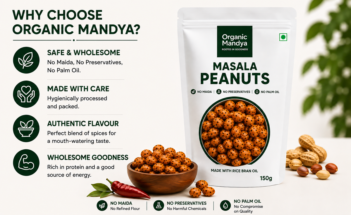 Organic Mandya Masala Peanuts