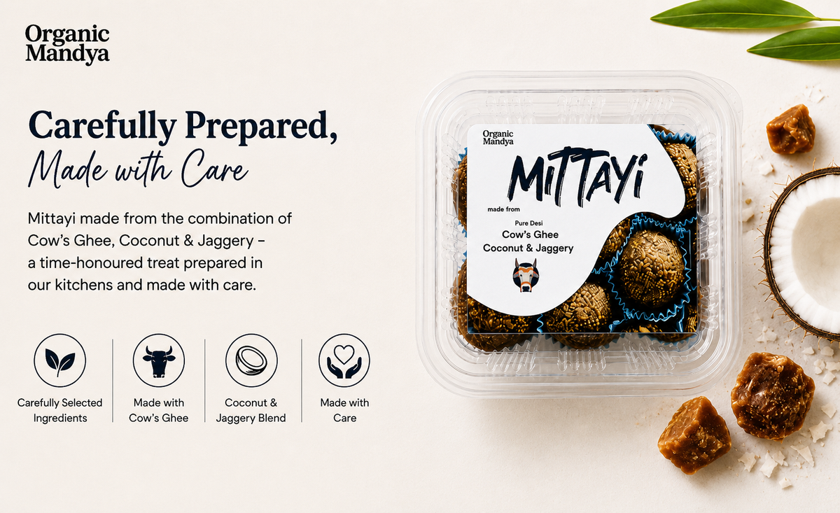 Coconut jaggery mittayi pack